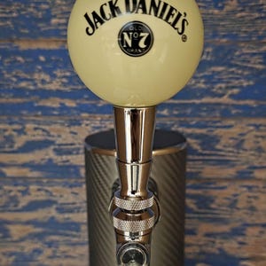 Beer Tap Handle  Real Jack Daniel's Cue Billiard Pool Ball Handmade