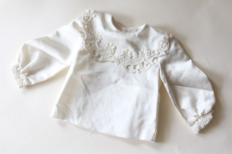 baby girl white top