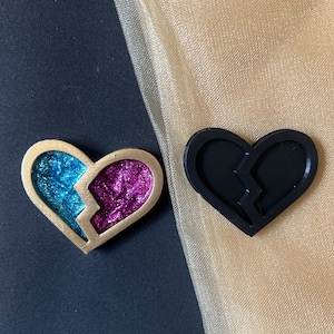 Vocaloid Hatsune Miku Heart Brooch/Pendant 3D STL, SVG, PDF Lineart Pattern for Cosplay Pkg