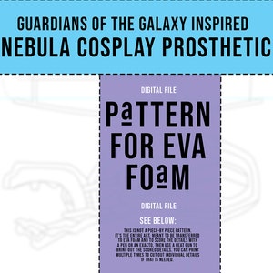 Nebula Cosplay Prosthetic Pattern for EVA Foam Costume