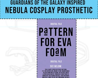 Nebula-cosplay prothetisch patroon voor EVA-schuimkostuum