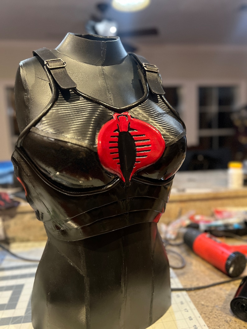 GI Joe Inspired Baroness Chest Plate Cosplay PATTERN for EVA Foam