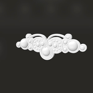 Art Deco Style Pendant or Hair Jewelry STL file for 3D Printer