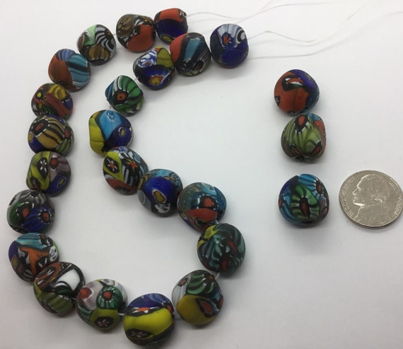 14-16mm Triangular Shape — Handcrafted Matte Mult… - image 5