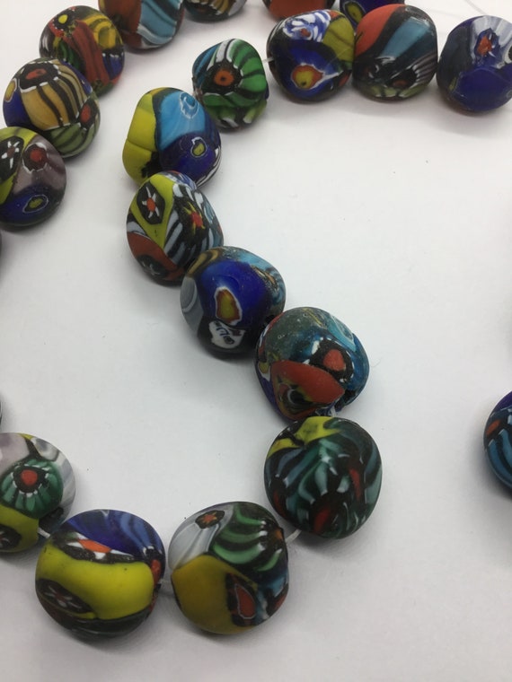 14-16mm Triangular Shape — Handcrafted Matte Mult… - image 4