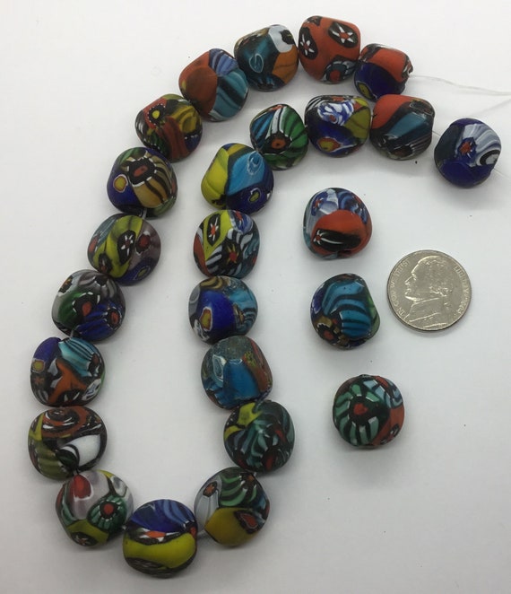 14-16mm Triangular Shape — Handcrafted Matte Mult… - image 3