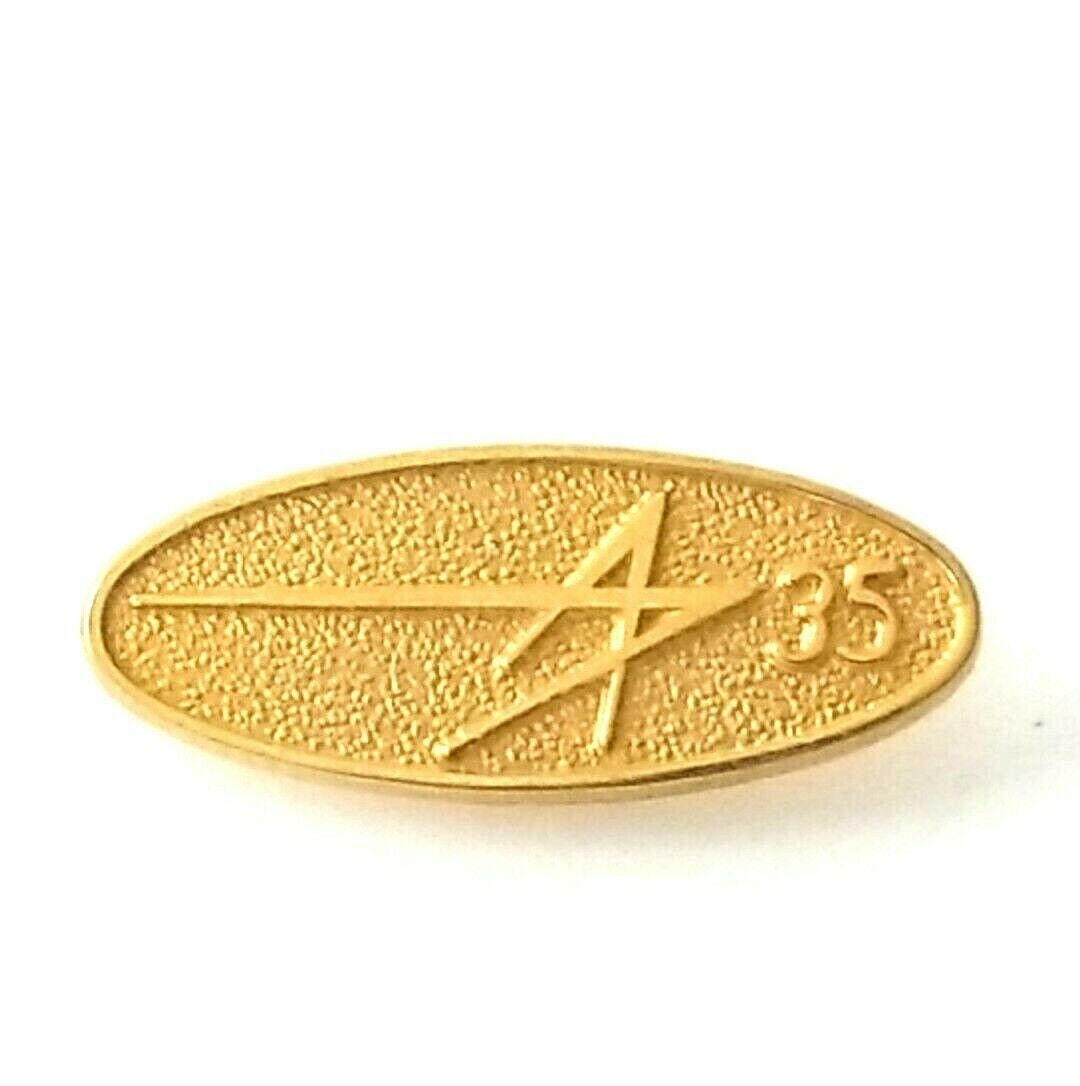 Lockheed Martin Pin Oval 1/10 10K GF Gold Filled 35 Years Etsy