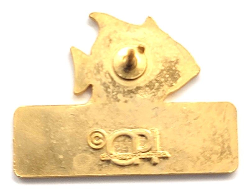 North Carolina Aquariums Tropical Fish Marine Life Vintage Pin image 3
