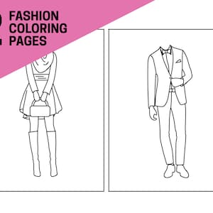 2 Fashion Coloring Pages