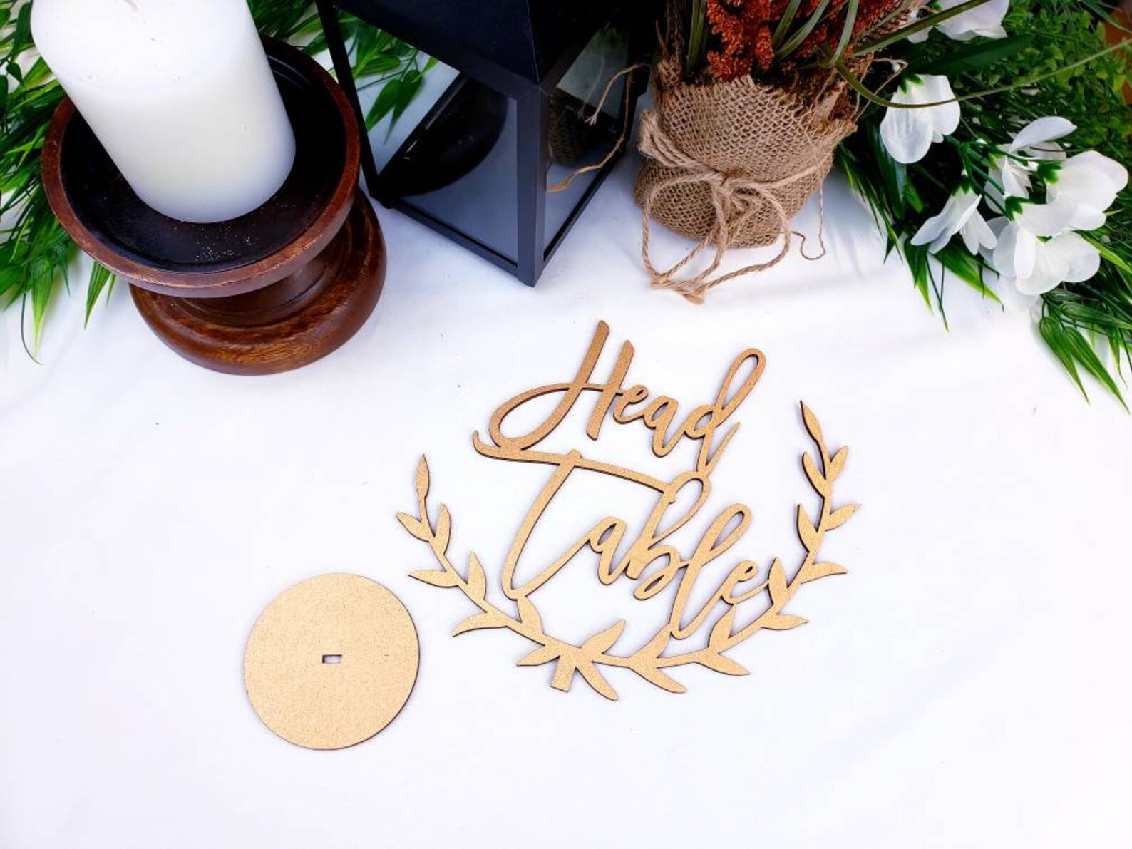 Wreath Head Table Sign Wedding Table Wood Signs Etsy UK
