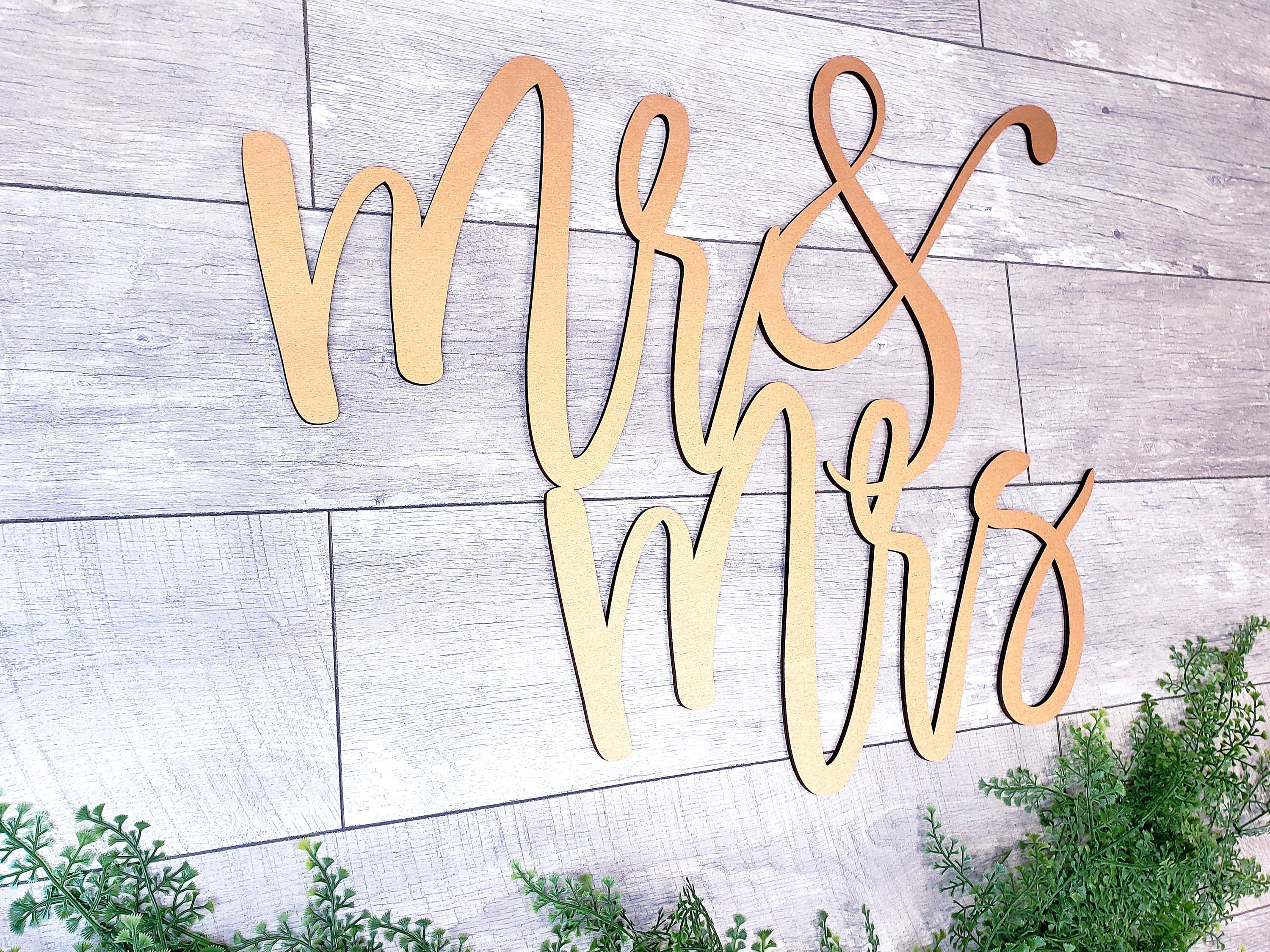 Mr and Mrs Sign Wedding Decor Backdrop Sign Wood Letters | Etsy