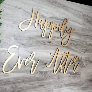 Happily Ever After Wall Sign 3 Piece Set image 2