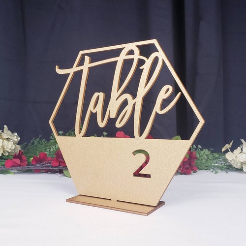 Tall Table Numbers Gold Table Numbers Tall Numerical Wood Etsy Canada