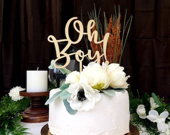 Oh Boy Cake Topper Ideas | Baby Cake Topper | Baby Shower Cake Topper | Gender Reveal Party