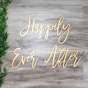 Happily Ever After Wall Sign 3 Piece Set image 1