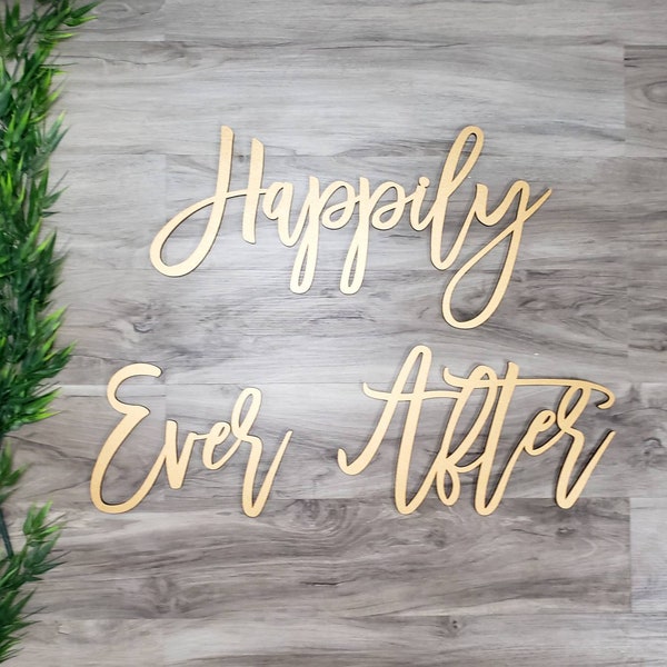 Happily Ever After Wall Sign | 3 Piece Set