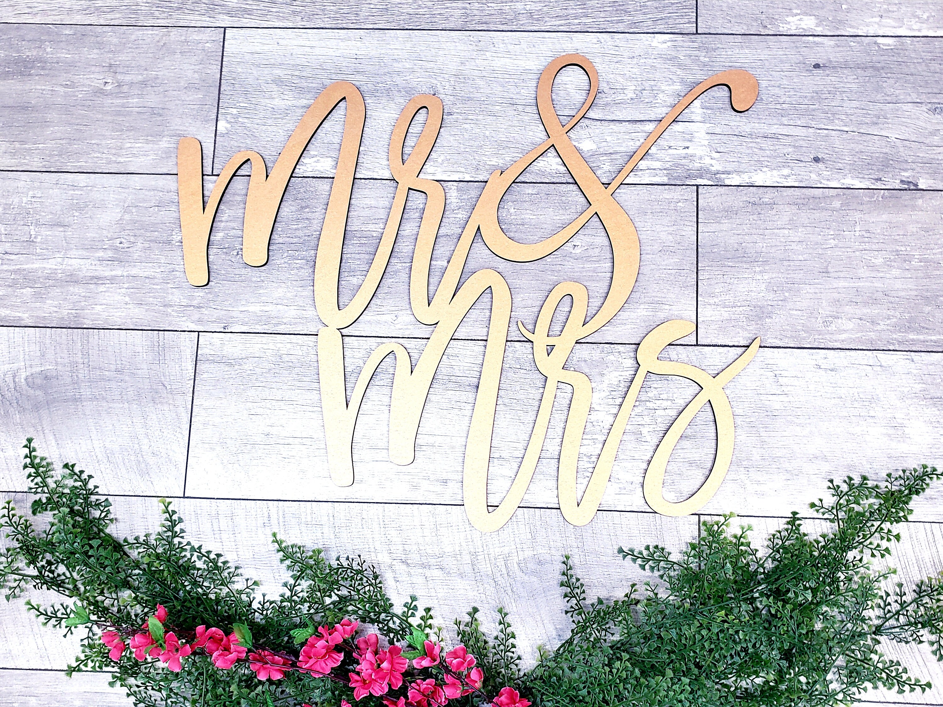 Mr and Mrs Sign Wedding Decor Backdrop Sign Wood Letters | Etsy