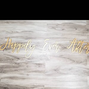 Happily Ever After Wall Sign 3 Piece Set image 8