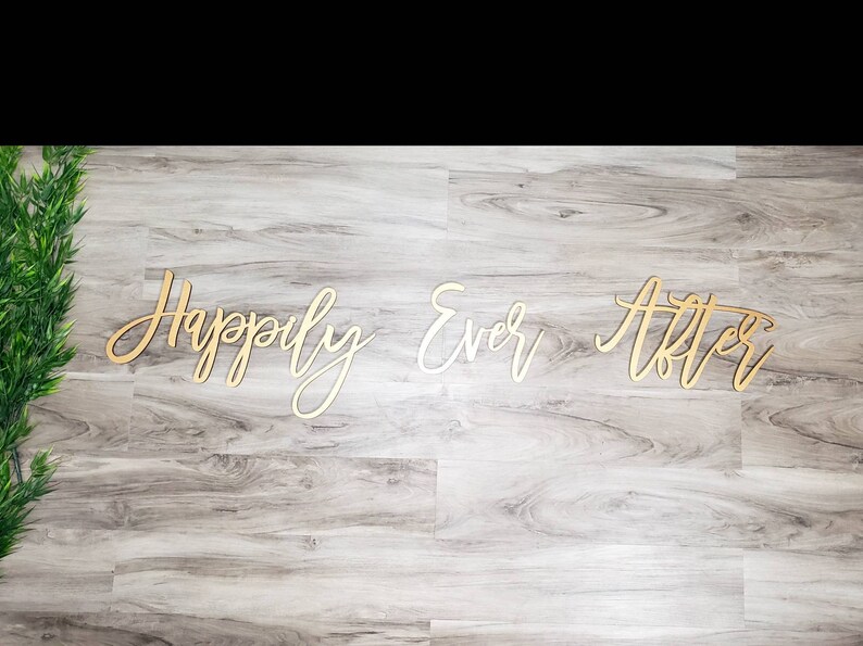 Happily Ever After Wall Sign 3 Piece Set image 8