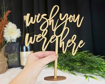 Wish You Were Here Sign | Wedding Wood Signs | Personalized Wedding Ideas | Laser Cut Wood | Wedding Signs | In Memory Of Signs