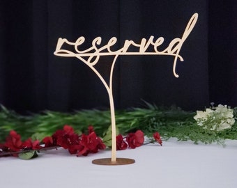 Reserved Table Sign | Classy Gold Table Numbers