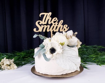 The Last Name Cake Topper