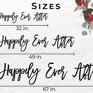 Happily Ever After Wall Sign 3 Piece Set image 9