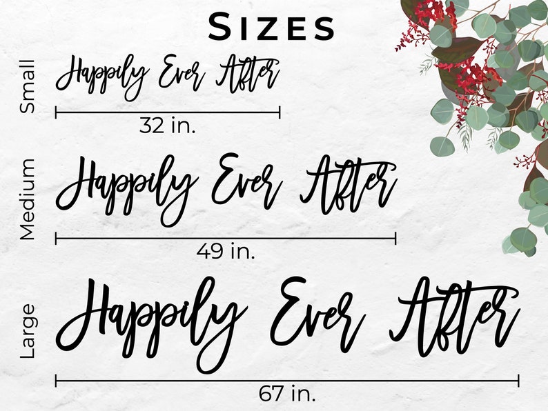 Happily Ever After Wall Sign 3 Piece Set image 9