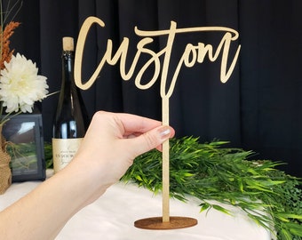 Custom Table Sign | Personalized Table Sign