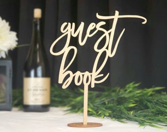 Guest Book Sign | Wood Signs | Wedding Signs | Laser Cut Wood Decor