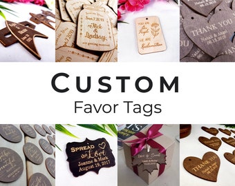 Custom Favor Tags
