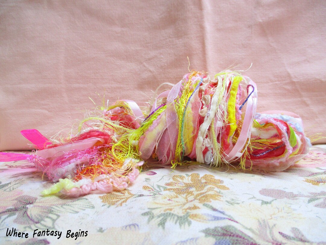 NEW, Pastel, Yellow, Pink, Orange, Green 30 Yds Total, Specialty Ribbon ...