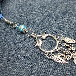 Love Birds Dangle Charm, Zipper Charms, Junk Journal Charm, Embellissement Zipper Pull, Planner, Purse, Travelers Notebook, Key chain Jewelry