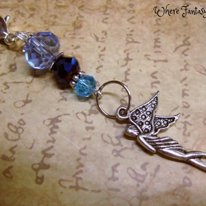 FAIRY Dangle Charm, Zipper Charms, Junk Journal Charm, Embellishment, Zipper Pull, Planner, Purse, Travelers Notebook, Key chain Jewelry