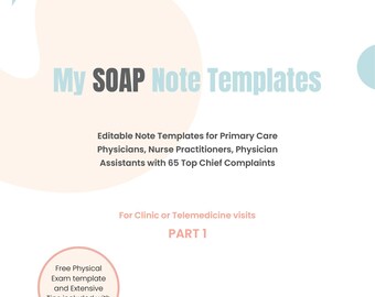 My SOAP Note Templates