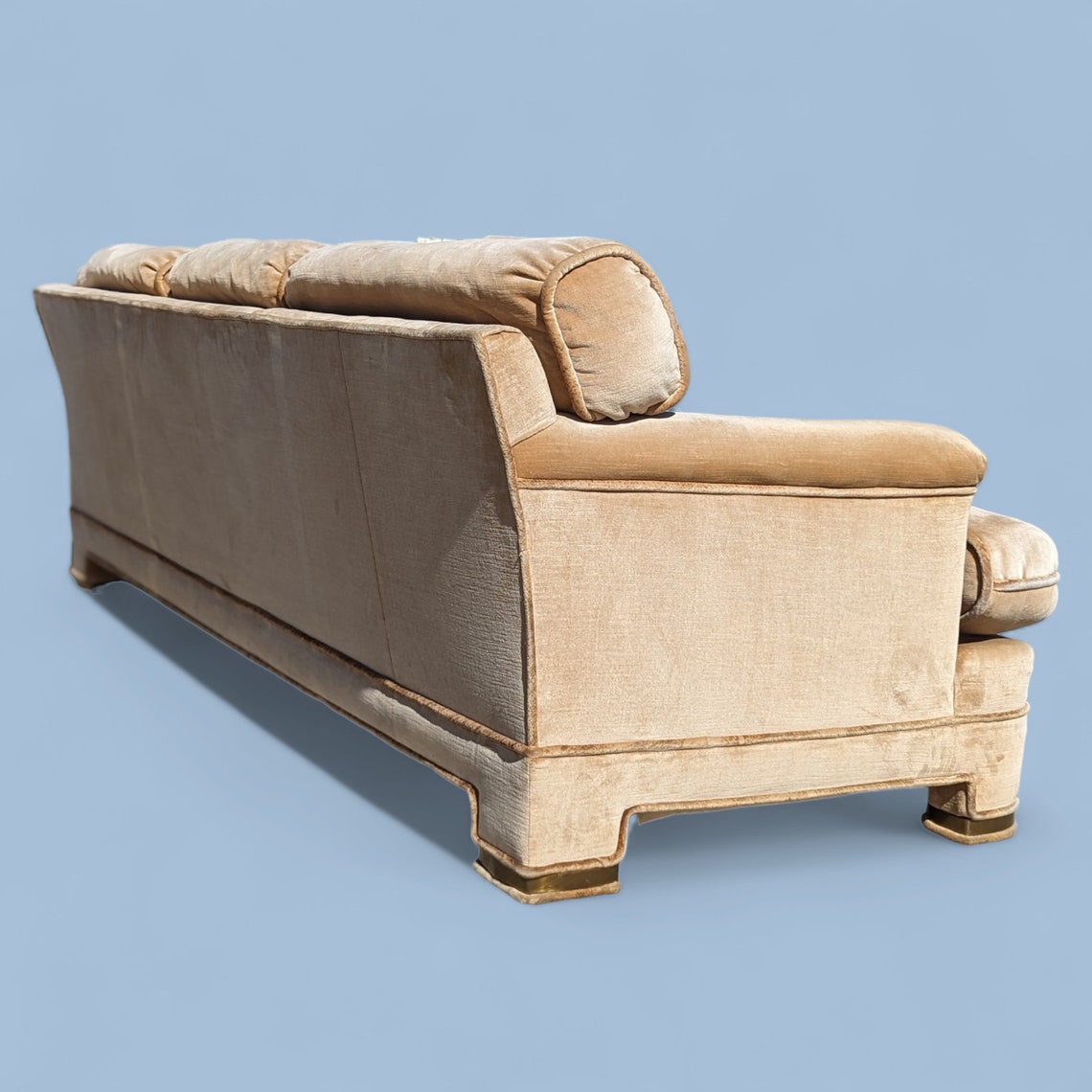 Vintage Sofa by Drexel Heritage, Postmodern, 80s, Velvet, Hollywood ...
