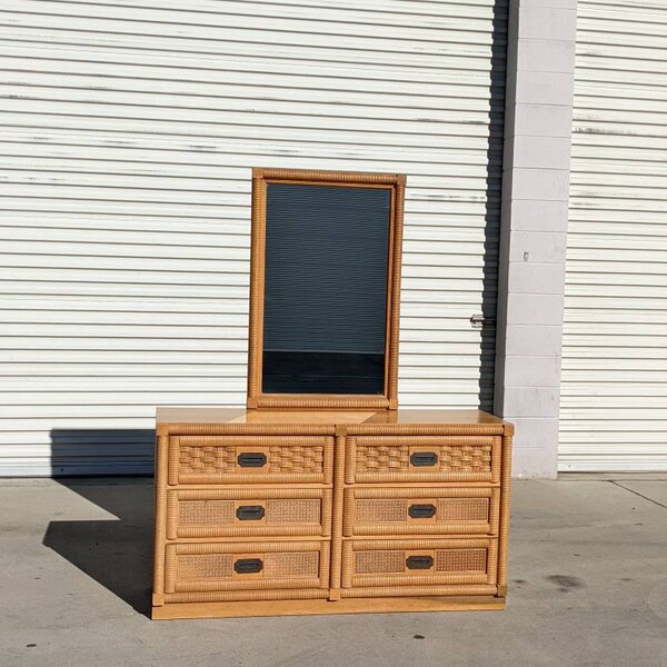 Six Drawer Dresser With Mirror - Etsy