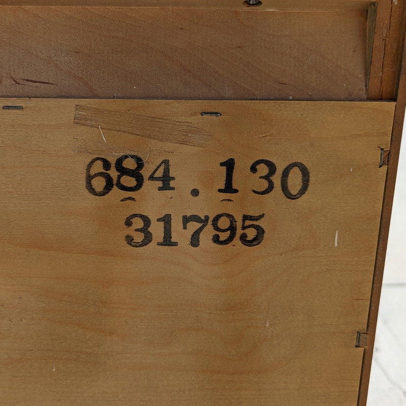 Vintage Bernhardt Buffet Aniline Dyed Birdseye Maple Thick Etsy