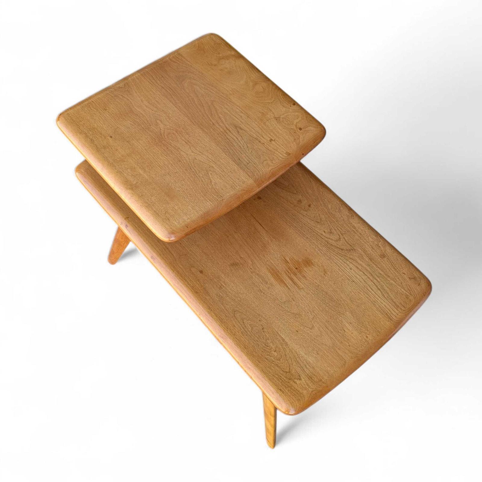 引取限定　特注品 Heywood Wakefield リプロダクト北欧　ミッド Heywood Wakefield Mid Century Modern Step Side Table - Blonde