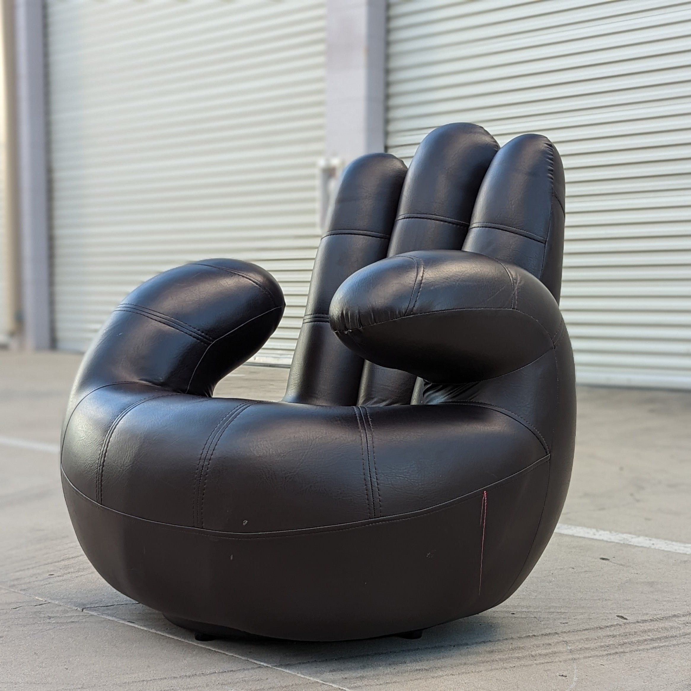 leather swivel hand chair