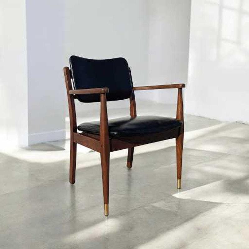 1950s Mid-century Walnut Armchair by Gregson MFG Co