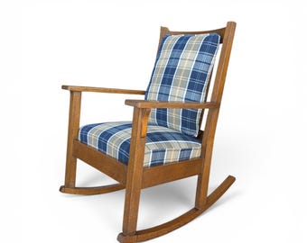 Antique Oregon Chair Co. Mission Oak Rocking Chair | Arts & Crafts Craftsman Rocker | Early 20th Century
