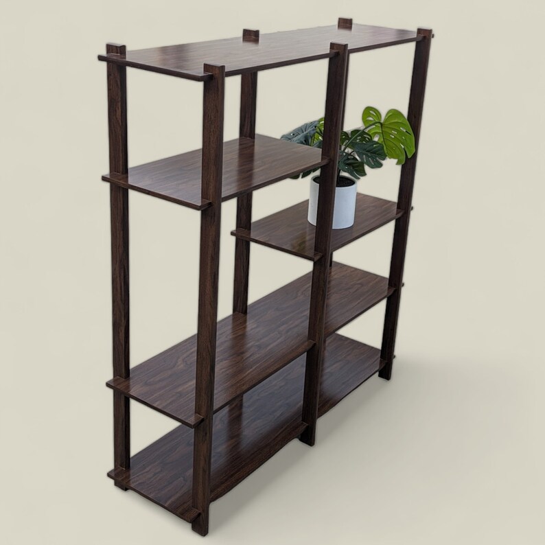 Mid Century Etagere, Bookcase, Freestanding Shelving Unit, Storage, Display, Unique image 1