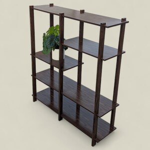 Mid Century Etagere, Bookcase, Freestanding Shelving Unit, Storage, Display, Unique image 3