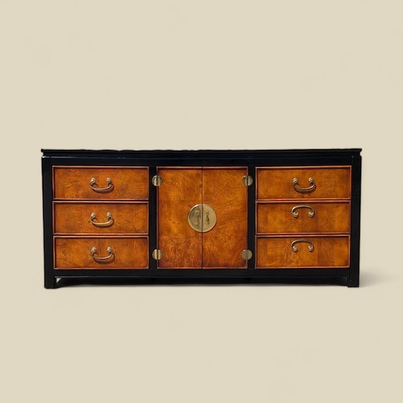 Vintage Stanley Furniture Burl Wood Dresser: Chinoiserie Hollywood Regency  Credenza - Etsy Australia