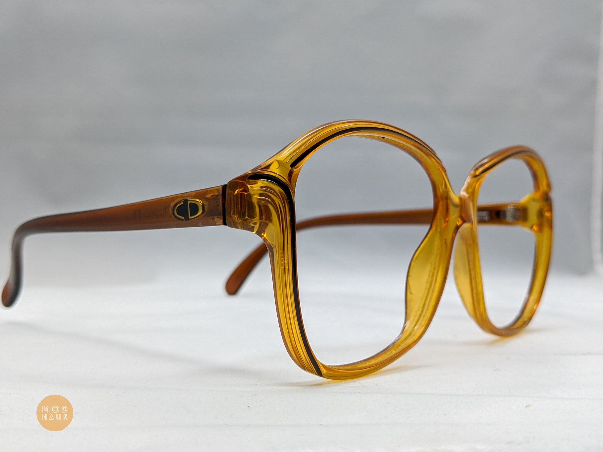 Retro 80s Gold Clear Lens Glasses - Vintage Style For Women, Men & Teens