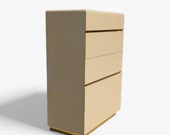 Lane Tallboy Dresser – Postmodern 5-Drawer Chest, Mid-Century Modern Design, Minimalist Storage