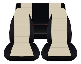 White Zebra Designcovers Seat Covers Front /& Rear Fit 87-95 Wrangler