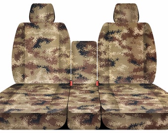 made by designcovers kryptek camo design Tan or Grey 04-2012 Chevy Colorado Camouflage truck seat covers Fits