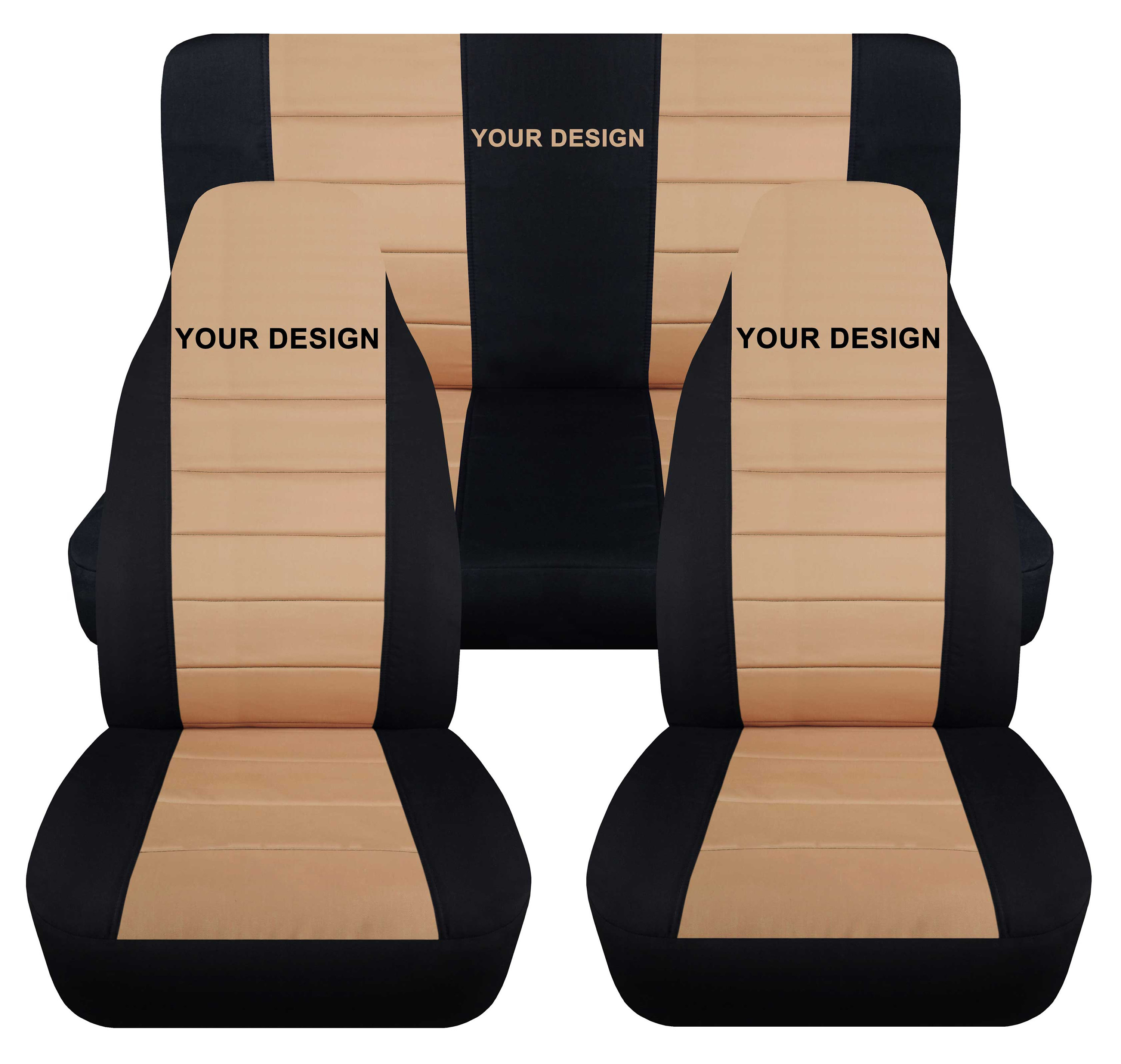 Rugged Ridge Neoprene Custom-Fit Seat Covers Combo For 91-95 Jeep Wrangler  YJ 